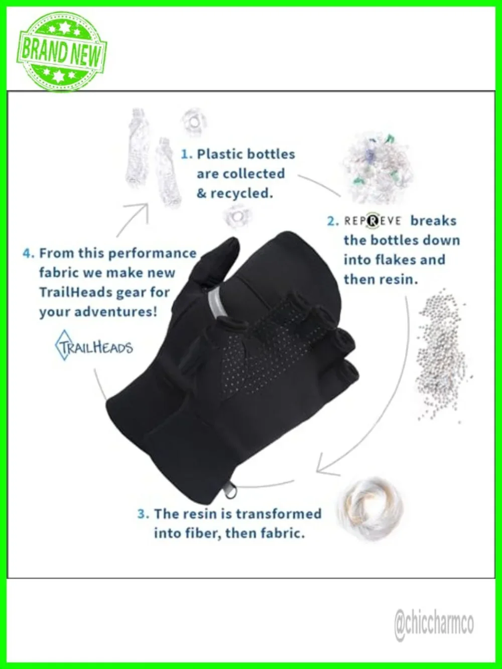 Women's Convertible Running Mittens with Magnetic Thumb Flaps, 4-Way Stretch,